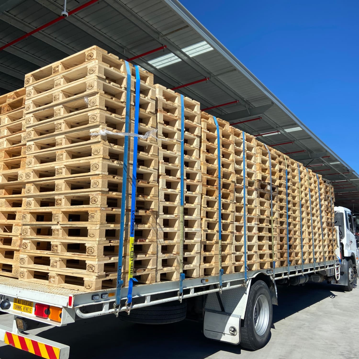 Pallets in Truck